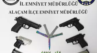 Alaçam'da Ruhsatsız Silahlarla İlgili Gözaltı