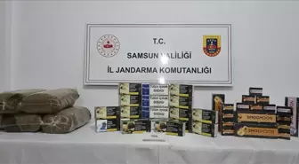 Samsun'da Jandarmadan Bandrolsüz Tütün Operasyonu