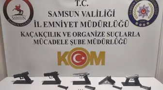 Samsun'da Kurusıkı Tabancaları Ateşli Silaha Dönüştüren İki Şüpheli Gözaltına Alındı
