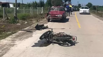 Samsun'da Motosiklet Kazası: Sürücü Hastaneye Kaldırıldı