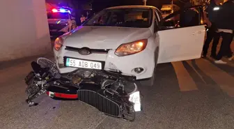 Samsun'da Motosiklet ile Otomobil Çarpıştı: Yaralı Var