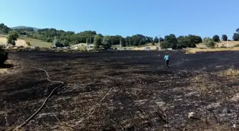 Samsun'un Atakum İlçesinde Tarım Arazisinde Yangın