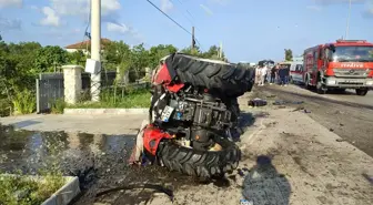 Samsun'da Tırın Çarptığı Traktör Sürücüsü Hayatını Kaybetti