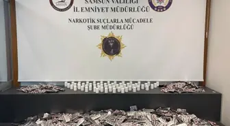 Samsun'da Uyuşturucu Operasyonu: 24 Bin 458 Sentetik Ecza Ele Geçirildi
