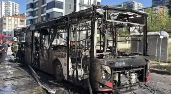 Samsun'da Yolcu Otobüsünde Yangın Çıktı