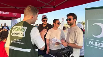 Samsun'da Gençlik ve Spor Festivali'nde Yeşilay Stant Açtı