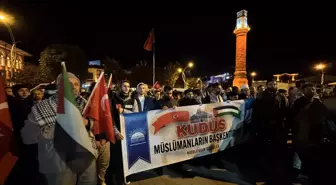 Samsun ve Çorum'da Küresel Sumud Filosu'na Destek Protestosu