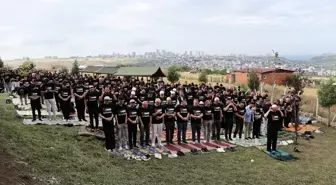 Samsunspor taraftarları Filistin'e destek buluşması düzenledi