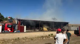 Sandıklı'da Samanlıkta Yangın Çıktı
