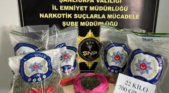 Suruç'ta 22 Kilo 700 Gram Esrar Ele Ge geçti, 2 Gözaltı