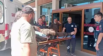 Motorlu Testereyle Odun Keserken Yaralandı