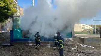 Siirt'te Elektrik Trafosunda Yangın