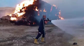 Siirt'te Saman Balyası Yangını Kontrol Altına Alındı