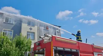 Sinop'ta Apartman Çatısında Yangın Çıktı