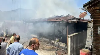 Sinop'ta Kereste Fabrikasında Yangın