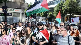 Belgrad'da İsrail'e Silah Yardımına Karşı Gösteri