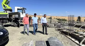 Sorgun'da yeni mezarlık alanı projesi kapsamında yapılacak caminin temeli atıldı