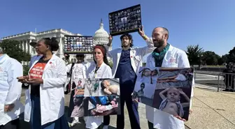 İsrail'in Gazze'deki Soykırımına Karşı Doktorlar Washington'da Eylemde
