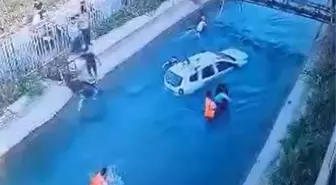 Adana'da Sulama Kanalına Düşen Cipteki İki Kişi Kurtarıldı