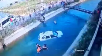 Adana'da Sulama Kanalına Düşen Cipten İki Kişi Kurtarıldı