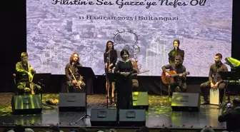 Sultangazi'de 'Filistin'e Ses, Gazze'ye Nefes Ol' Temalı Konser Düzenlendi