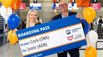 SunExpress, 2025 Yaz Sezonunda Cork-İzmir Uçuşlarına Başlıyor
