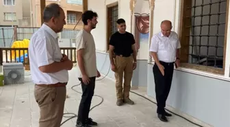 Edirne'deki Tarihi Muradiye Camisi'nde Restorasyon Çalışmaları Devam Ediyor