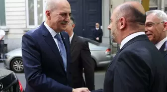 TBMM Başkanı Kurtulmuş, Belçika Diyanet Vakfını ziyaret etti