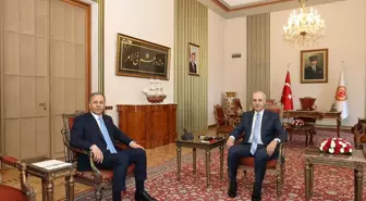 TBMM Başkanı Kurtulmuş, İçişleri Bakanı Yerlikaya'yı kabul etti