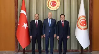Numan Kurtulmuş, İçişleri Bakanı Yerlikaya ve KKTC Bakanı Oğuz'u Kabul Etti