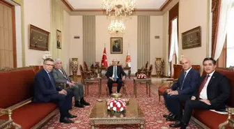 TBMM Başkanı Numan Kurtulmuş, İYİ Parti Genel Başkanı Müsavat Dervişoğlu'nu kabul etti