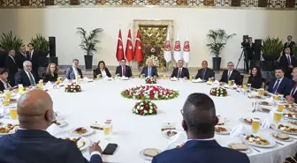 TBMM Başkanı Kurtulmuş, KKTC'den gelen muhtarları kabul etti Açıklaması
