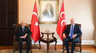 TBMM Başkanı Kurtulmuş, MHP Genel Başkanı Bahçeli'yi ziyaret etti