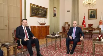 TBMM Başkanı Numan Kurtulmuş, Saadet Partisi Genel Başkanı Mahmut Arıkan'ı Kabul Etti