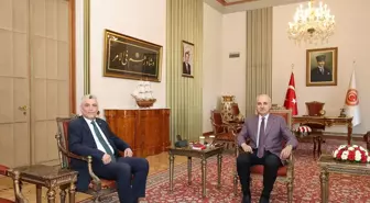 TBMM Başkanı Kurtulmuş, Ticaret Bakanı Bolat'ı kabul etti