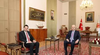 TBMM Başkanı Kurtulmuş, YTB Başkanı Abdullah Eren'i kabul etti