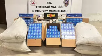 Tekirdağ'da Kaçak Tütün ve Makaron Operasyonu