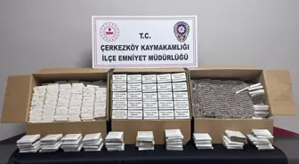 Çerkezköy'de 31 Bin Adet Kaçak Makaron Ele Geçirildi