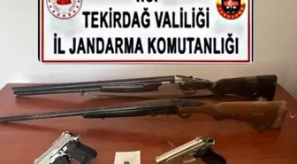 Hayrabolu'da Ruhsatsız Silah ve Uyuşturucu ile Gözaltılar