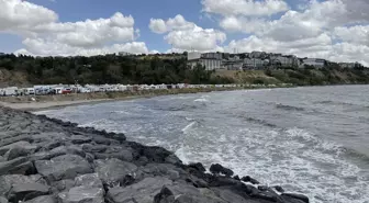 Tekirdağ'da Olumsuz Hava Koşulları Nedeniyle Denize Girmek Yasaklandı