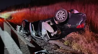 Tekirdağ'da Otomobil Devrildi: 3 Yaralı