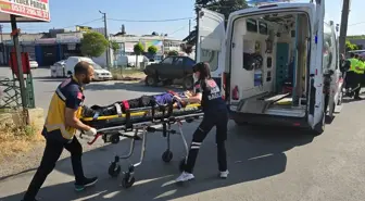 Çerkezköy'de Motosiklet ile Hafif Ticari Araç Çarpıştı