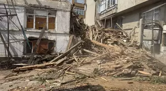 Süleymanpaşa'da Metruk Bina Yıkıldı