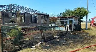 Tekirdağ'da Müstakil Evde Çıkan Yangın Söndürüldü
