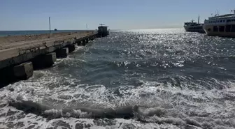 Tekirdağ'da Poyraz Deniz Ulaşımını Aksattı