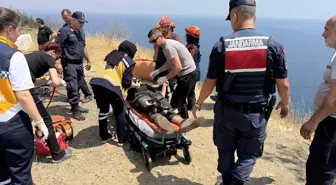 Tekirdağ'da Uçurumdan Düşen Genç Yaralandı