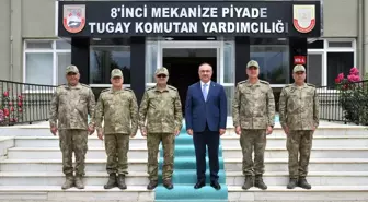Tekirdağ'da Vali Soytürk, 1. Ordu Komutanı Tokel'i Ziyaret Etti