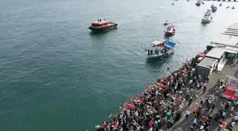 Tekirdağ'da Balıkçılar ve Yelkenciler, Filistin İçin Destek Gösterisi Düzenledi