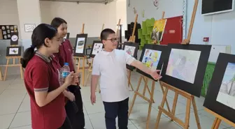 Özel Gereksinimli Öğrenci Miraç Küdük İlk Kişisel Sergisini Açtı