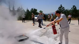 Tokat Gaziosmanpaşa Üniversitesinde Yangın Tatbikatı Gerçekleştirildi